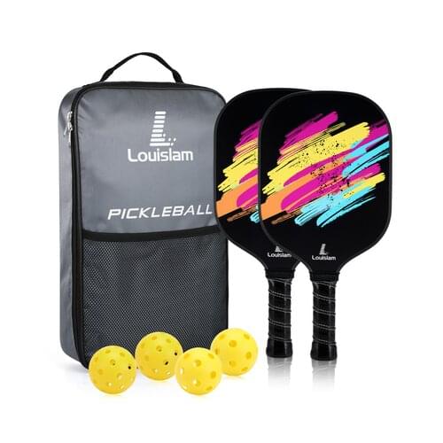 Professional Carbon Fiber Beach Tennis Racket Soft Honeycomb Surface Tennis Pickleballpaddle With Bag For Adult -40