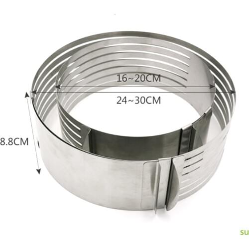 Adjustable Cake Cutter Slicer Stainless Steel Round Bread Cake Slicer Cutter Mold Cake Tools DIY Kitchen Baking Accessories