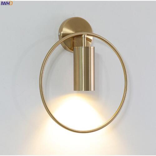 Modern LED Wall Lamp Simple Ring Wall Light Mirror Light Creative Indoor Lighting Bedroom Bathroom Light For Aisle Corridor