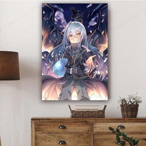 Tensei shitara Slime Datta Ken Anime Canvas Poster Home Wall Painting Decoration