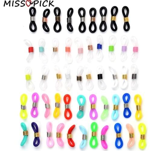 50pcs Ear Hook Eyeglasses Spectacles Chain Glasses Retainer End Rope Sunglasses Cord Holder Strap Retainer End Loop Connector