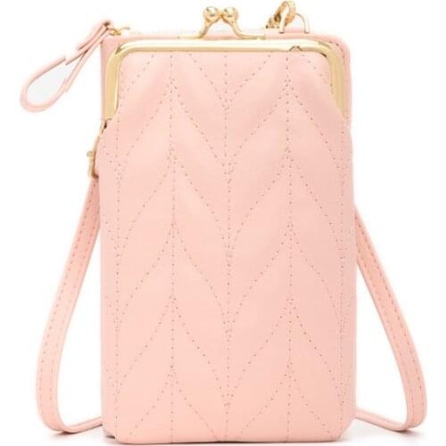 Fashion Cell Phone Crossbody Bags For Women Small Shoulder Bag Made Of Leather Female Mini Coin Purse Ladies Messenger Handbags