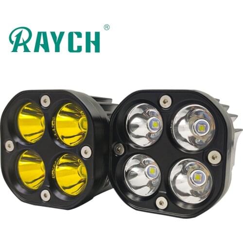 1PCS 3 Inch LED Auto Work Light For Offroad Truck LED Spotlight 4WD White Yellow Fog Lights On Cars LED Running Lights For Car