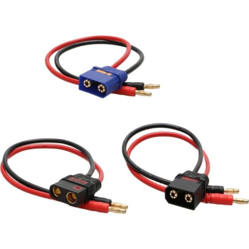 1PC RC Lipo Battery Balance Charger Adapter Conversion Line 4mm Banana Plug to QS8-S Female Connector Sparkproof with 12AWG Wire