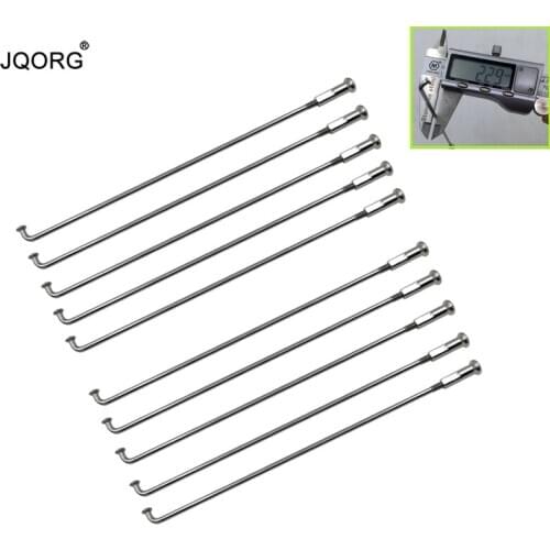 13 Gauge Diameter 2.3 mm E-bike Spokes Material 304 Stainless Steel Lighting Sliver Color Polishing Surface Round Bicycle Spokes