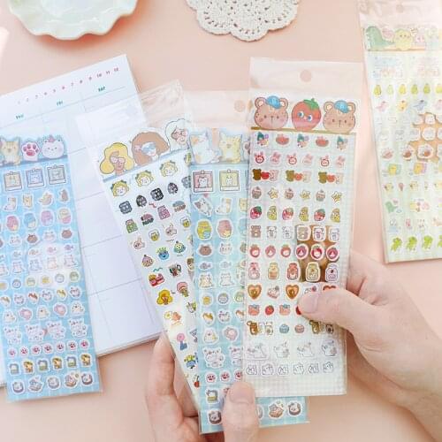 20pcs Kawaii Stationery Stickers Cute creatures Diary Planner Decorative Mobile Stickers Scrapbooking DIY Craft Stickers