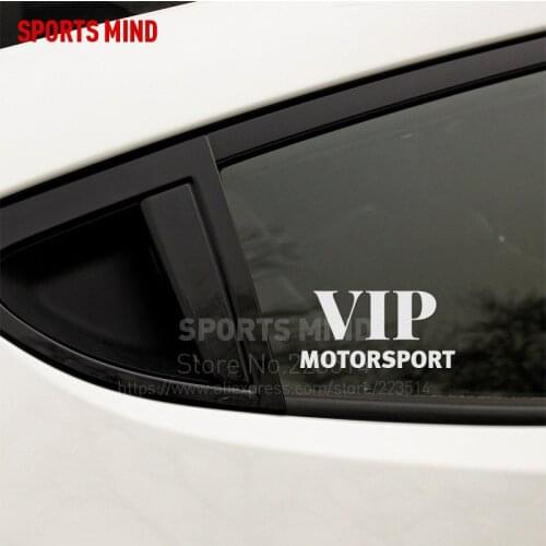 3 Pairs SPORTS MIND VIP MOTORSPORT vinyl car sticker Decal For opel seat peugeot skoda nissan suzuki kia mazda accessories