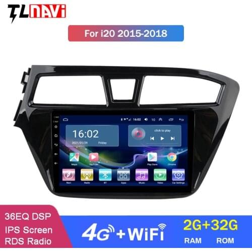 4G LTE 2G RAM Android 10 Car Radio Multimedia Player For 2014 2015 HYUNDAI I20 LHD 9 Inch Touchscreen GPS Navigation
