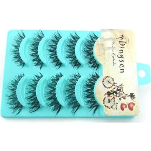 5 Pairs Mink Lashes 3D Mink Eyelashes Natural Long Popular Lashes Free Handmade False Reusable Natural Makeup Eyelashes Fal G2O3