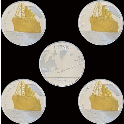 5PCS 1912 RMS The Voyage Of Titanic Silver Coin Make Each Day Count