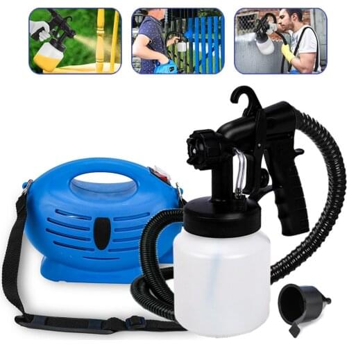 650W Electric Spray Gun HVLP Paint Sprayer 3-Way Dial Nozzle 800ML Garden Fence Wall Painting Tool