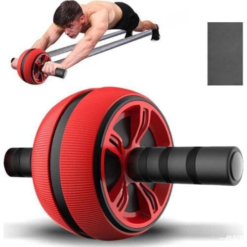 Abdominal Roller ABS Exercise Wheel Fitness Equipment Mute Roller for Arms Back Belly Core Trainer Body Shape Trainin