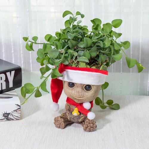 Flower Pot Home Decoration Creative Storage Crafts ChildrenS Toy Pencil Case Groot Flower Pot Pot Garden Planter Flower Pot