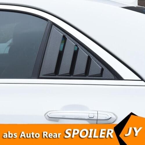 For Cadillac ATS 2018-2019 Sedan ABS Rear Door Window shades Louver Frame Window Sill Molding Cover Sticker Trim
