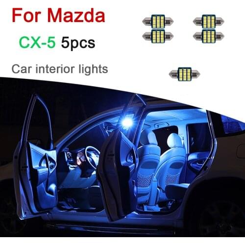 For Mazda CX-5 Car LED Bulbs Interior lights Trunk Lamp Kit Front Dome light Licence plate light Rear Dome light Accessories