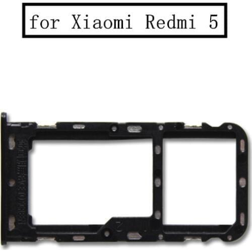 For Xiaomi Redmi 5 Card Tray Holder Nano SIM Card Micro SD Card Slot Adapter Replacement Repair Spare Parts for Xiaomi Redmi5
