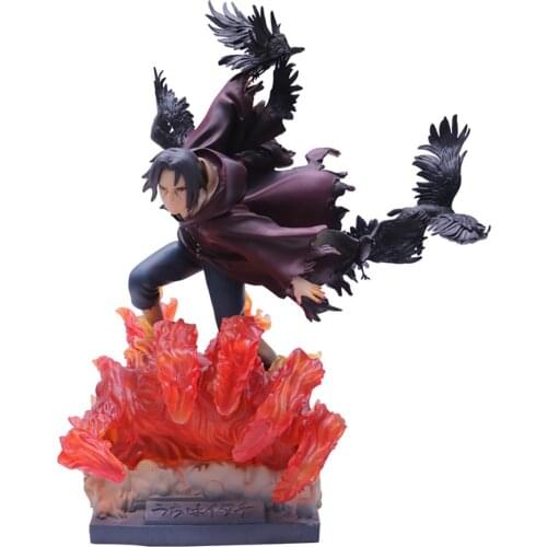 Naruto Shippuden GK Action Figure Anime Model Akatsuki Uchiha Itachi Susanoo Sharingan 40CM PVC Statue Collectible Toy Figma