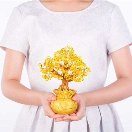 Feng Shui Citrine Money Tree Lucky Tree Natural Crystal Bonsai Money Tree Feng Shui Money Tree Feng Shui Bring Wealth Luck Tree