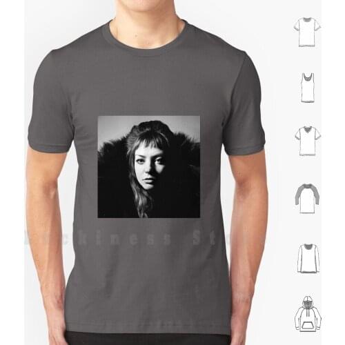 Angel Olsen T Shirt Big Size 100% Cotton Angel Olsen All Mirrors Bon Iver Music Album Cover Black White Indie Folk Rock