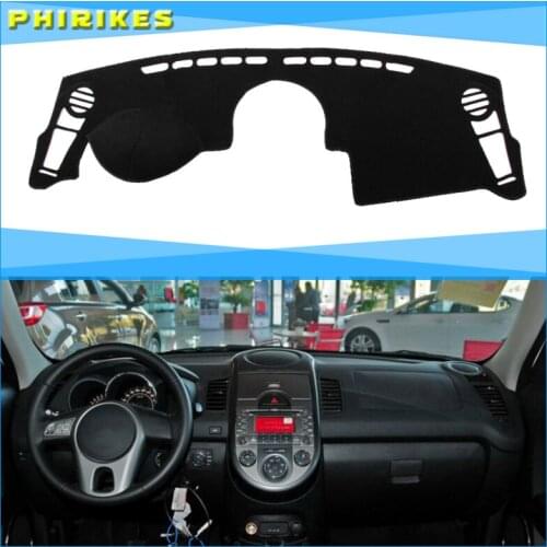 For Kia Soul 2010 2011 2012 2013 Car Dashboard Dash Cover Pad Mat Dashmat Sun Shade Instrument Protective Carpet Car Accessories
