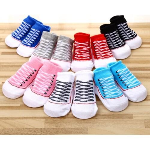 Suitable for 0-18 Months Babys Gift Baby Boy Girl Cartoon Socks New Born Cotton Indoor Shoes Sock 7 color
