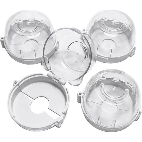 Clear Safety Oven Knobs Cover 4 Pack - Baby Proofing Protection Lock for Ovens/Stoves When Kids, Children, Toddler Around - Prot
