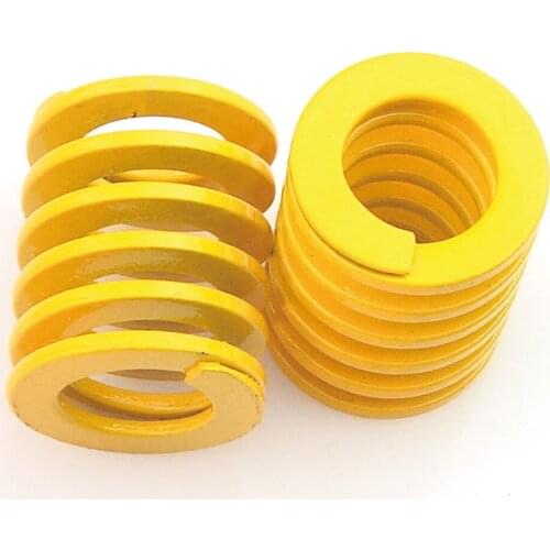 Od 20mm Id 10mm,H20-200, Light Load Compression Mould Die Spring Yellow