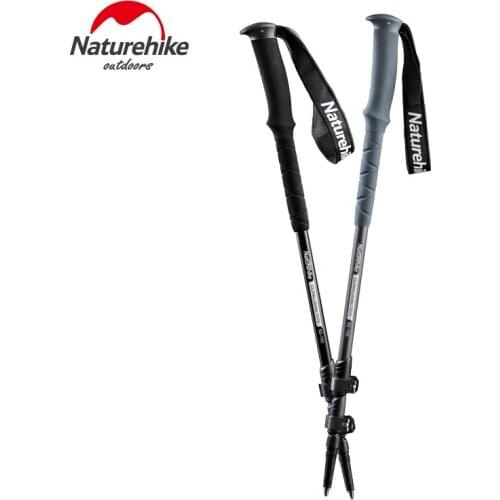 Naturehike Ultra-light Nordic Walking Stick Anti Shock Alpenstocks Trekking Pole Walking Cane for Mountain-limbing Hiking
