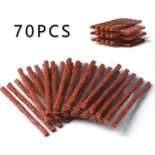 Tyre Plugs 70Pcs Strips Accessories Tubeless Natural Rubber Parts Patch
