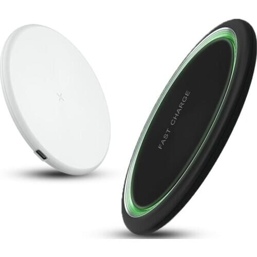 Applicable to all kinds of brand mobile phone 10W fast charging ultra thin round wireless charger