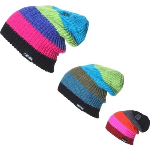 Unisex Casual Hat Knitted Caps Snowboard Winter Ski Hat Skull Cap & Hat Beanie Hiking Caps Men Women Warm Hat