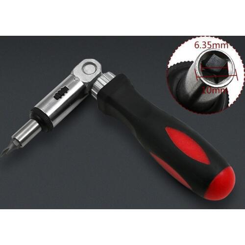 Adjustable Ratchet Screwdriver 1/4 Inch Hex Wrench Screwdriver Sockets