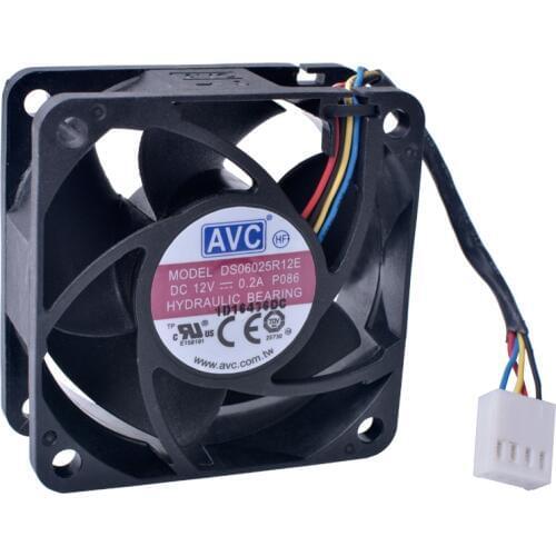 COOLING REVOLUTION DS06025R12E 60mm fan 6025 60x60x25mm 12V 0.20A Four-wire PWM ultra-quiet cooling fan