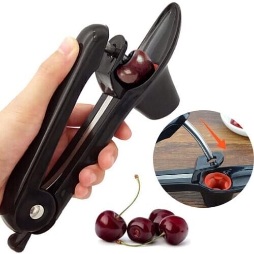 Handheld Cherry Olive Pitter Remover Corer Stone Seed Squeeze Grip Kitchen Tools