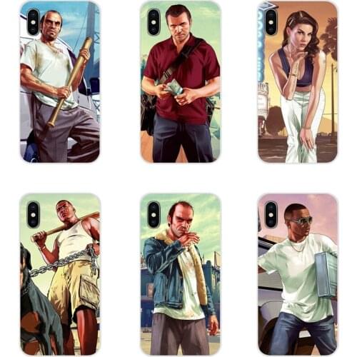San Andreas GTA Grand Theft Auto 5 For Motorola Moto X4 E4 E5 G5 G5S G6 Z Z2 Z3 G G2 G3 C Play Plus Soft Transparent Cases Cover