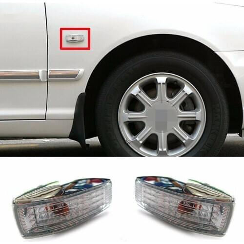 2PCS fender signal lamp LH+RH for Hyundai 2002-2005 Sonata EF XG300 350 Sorento 03-09 Terracan Repeater Turn Signal Marker Lamp