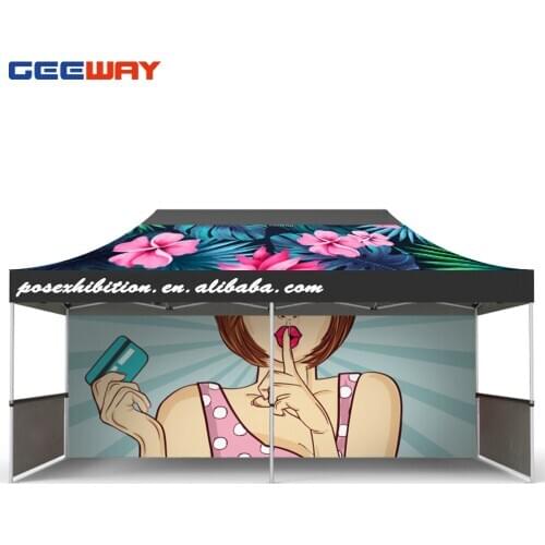 GEEWAY 10X20 Tent Free Shipping To Russia Advertising Folding Trade Show Tent Canopy For Sale