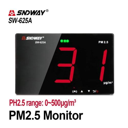 SNDWAY Gas Analyzers Gas Detector Air Quality Monitor Wall PM2.5 Detector CO2 Meter PM 2.5 Combustible Smart Sensor Gas Detector