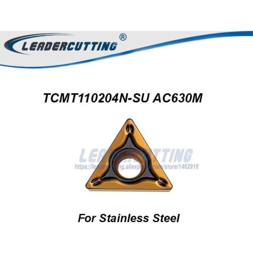 TCMT110204N-SU AC630M TCMT16T304-SU AC630M AC820P TCMT110204N-SU AC530U *10pcs Turning Carbide Inserts, for Stainless Steel