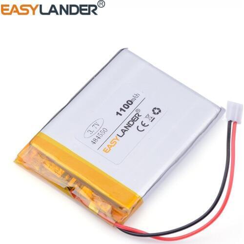 XHR-2P 2.54 484550 1100mAh lithium ion rechargeable batteries For GPS DVR toys mp3 MP4 MP5 Speaker E-book tablet