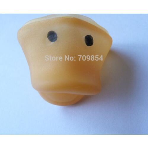 30pcs/lot new arrival 30mm yellow color rubber duck mouth toy accessories