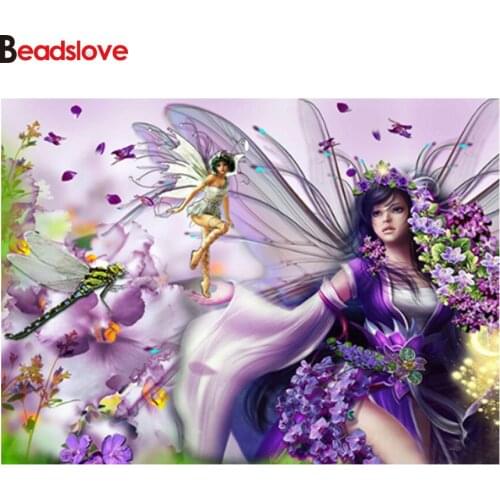 5D Diamond Painting Butterfly fairy cartoon Full Drill DIY Rhinestone Pasted Paint with Diamond embroidery Set Arts Craft S71