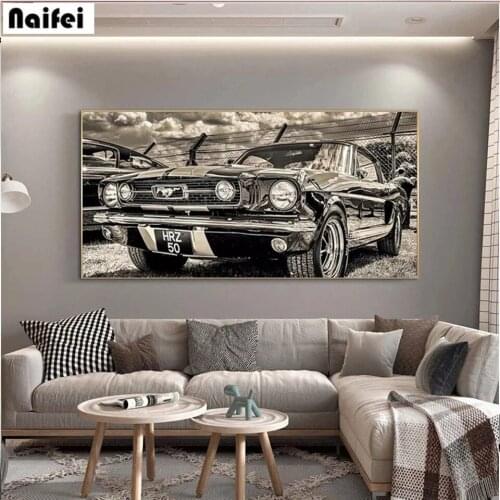 5D Diamond Painting Modula Classic Sports Car Full Drill DIY Diamond Embroidery Cross Stitch Mosaic Rhinestone Wall Art Decor