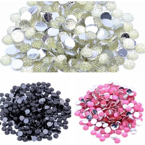 6mm About 1000pcs or 100pcs Round Shape Flatback Resin Rhinestone DIY Crafts Jewelry Making Wedding Shoe Decorations