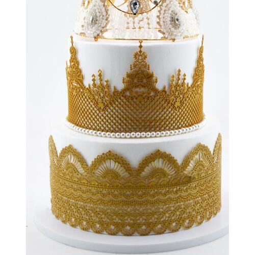 Flower Lace Silicone Fondant Icing Mould Wedding Cake Mold Decoration Mat