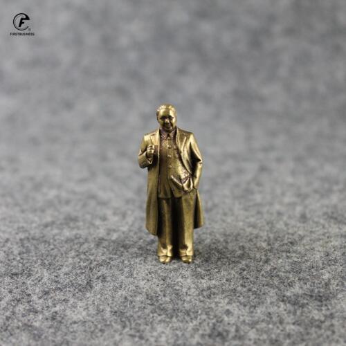 Pure Copper Retro Crafts Chairman deng xiaoping Figurine Living Room Decor Car Ornaments Home Furnishings Decoration key chain