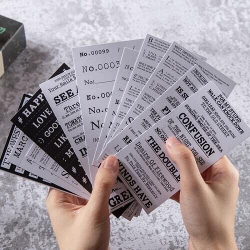 3pcs Words Stickers for Scrapbooking DIY Projects/Photo Album/Card Making Crafts DIY material English tearable bookmark stickers