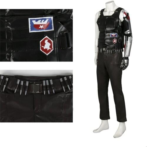 Game Punk Style 2077 Johnny Silverhand Cosplay Costume for Adults Keanu Reeves Vest Uniform PU Leather Halloween Cosplay Outfits