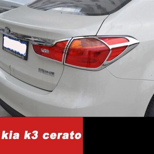 Lsrtw2017 Stainless Steel Car Headlight Cover Tail Light Trims for Kia K3 Cerato 2012 2013 2014 2015 2016 2017 2018 Accessories