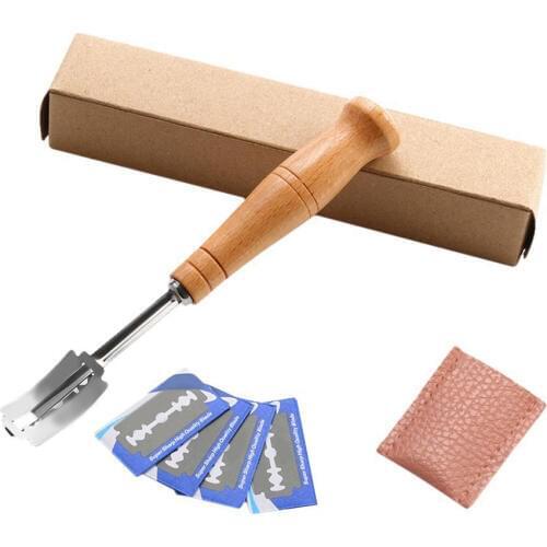 Bread Knife Cutting Tools Stainless Steel Bread Bakers Blade Slashing Tool Dough Cutter Dough Making Razo Cutter Gadgets 20512